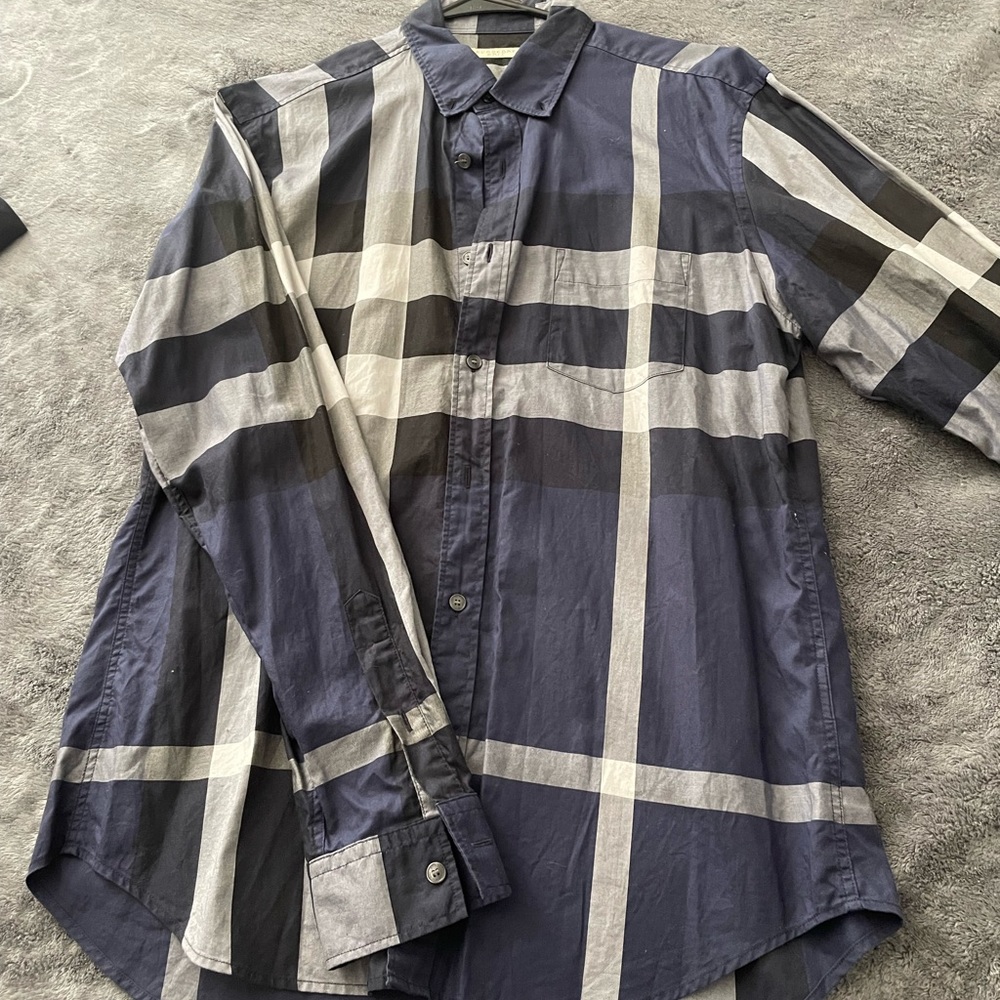 Burberry Simpson stretch cotton check shirt